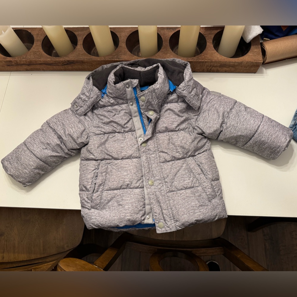 GAP Kids Gray Puffer Winter Coat
